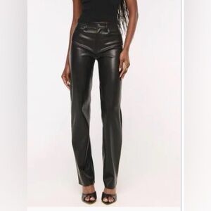 Black Vegan Leather Pants from Abercrombie & Fitch